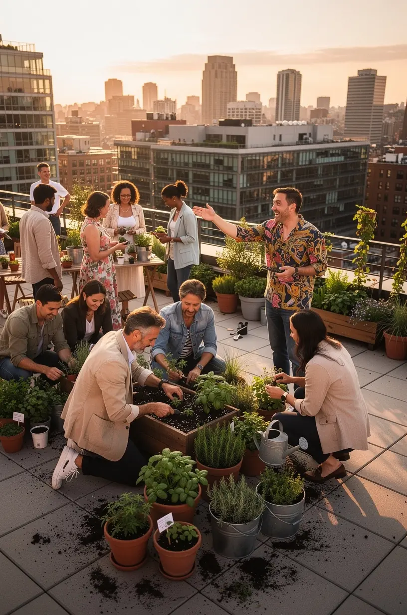 Modern office environment